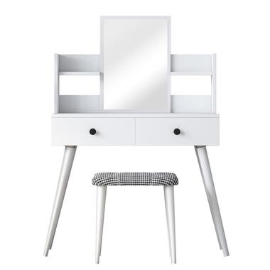 Coiffeuse Blanche - 112cm - Avec Tabouret - Bulon product