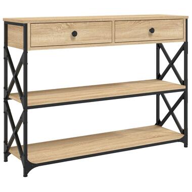vidaXL - Wandtafel - Bruin - Bewerkt hout product