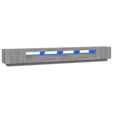 vidaXL - Meuble TV avec LED et portes - Sonoma gris - 100x35x40 cm - 3 pcs product
