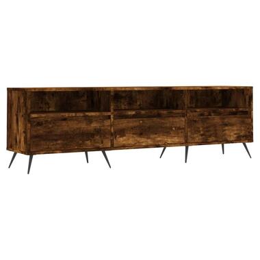 vidaXL - Meuble TV avec 3 portes et 3 niches - Chêne fumé - 150x30x44.5 cm product