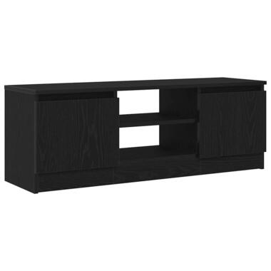 vidaXL - Meuble TV avec 2 portes - Chêne noir - Bois d'ingénierie - 102x30x36 cm product