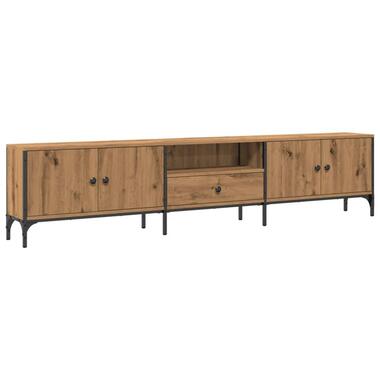vidaXL - Tv-meubel - Bruin - Bewerkt hout product