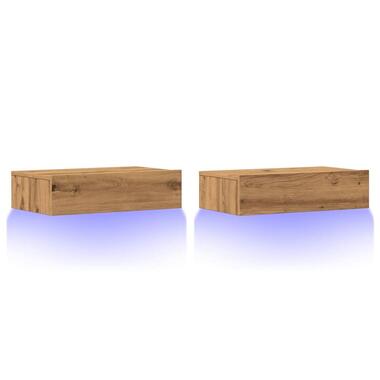 vidaXL - Tv-meubel - Bruin - Bewerkt hout product