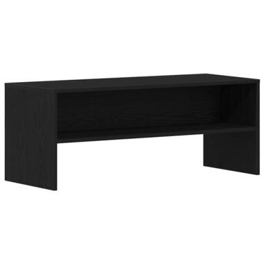 vidaXL - Meuble TV avec 2 étagères ouvertes - Chêne noir - Bois - 100x40x40 cm product