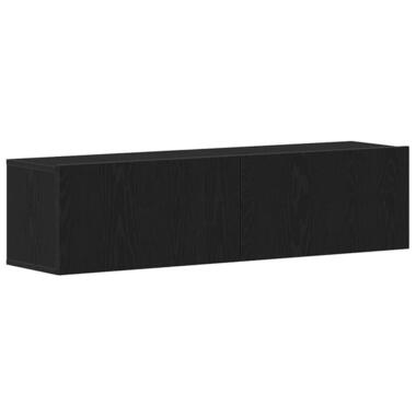 vidaXL - Meuble TV mural avec 2 portes - Chêne noir - 120x30x30.5 cm product