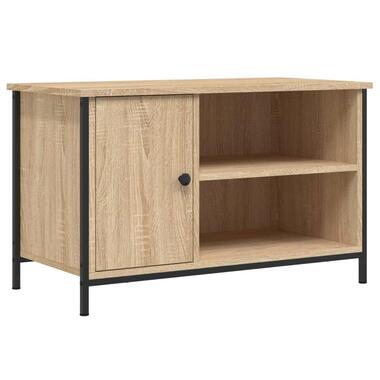 vidaXL - Meuble TV avec 1 portes et 2 niches - Chêne sonoma - 80x40x50 cm product
