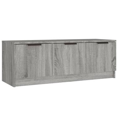 vidaXL - Meuble TV avec 3 portes - Sonoma gris - Bois - 102x35x36.5 cm product