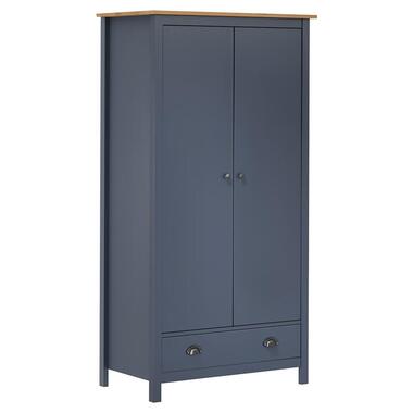 vidaXL - garde-robe - Gris - Bois de pin product