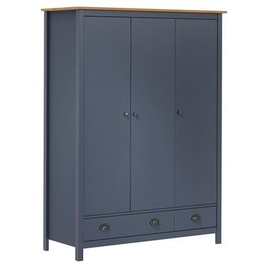 vidaXL - garde-robe - Gris - Bois de pin product