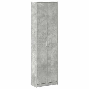 vidaXL - Rangement de garde-robe - Gris - Bois d'ingénierie - 55 x 25 x 189 cm product