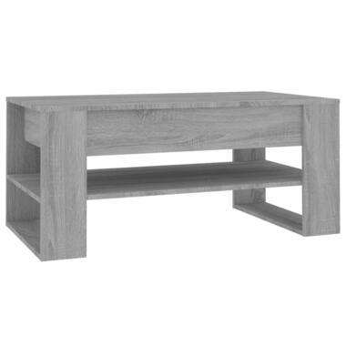vidaXL - Salontafel - Grijs - Bewerkt hout product