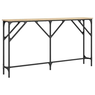 vidaXL - Wandtafel - Bruin - Bewerkt hout - 140 x 23 x 75 cm product