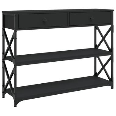 vidaXL - Wandtafel - Zwart - Bewerkt hout product