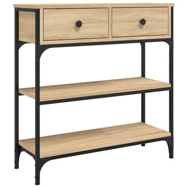 vidaXL - Wandtafel - Bruin - Bewerkt hout product