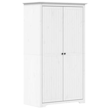 vidaXL - Kledingkast - Wit - Grenenhout - 99 x 53.5 x 173 cm product