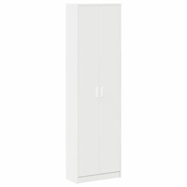 vidaXL - Rangement de garde-robe - Blanc - Bois d'ingénierie - 55 x 25 x 189 cm product
