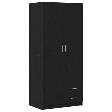 vidaXL - Armoire - Chêne noir - Bois d'ingénierie - 80 x 52 x 180 cm product