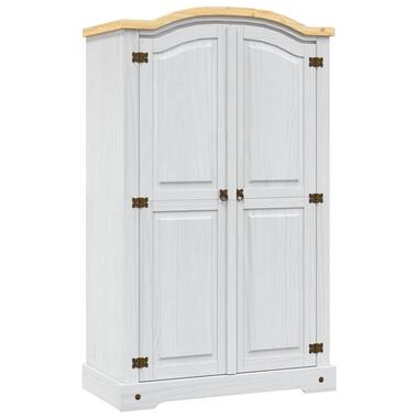 vidaXL - Kledingkast - Wit - Grenenhout product