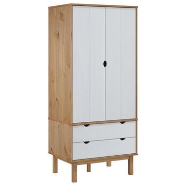 vidaXL - Kledingkast - Wit - Grenenhout product