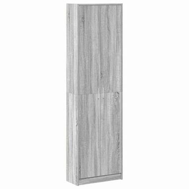 vidaXL - Garderobeopslag - Grijs - Bewerkt hout - 55 x 25 x 189 cm product