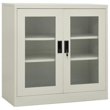 vidaXL - armoire de bureau - Gris - Acier - 90 x 40 x 90 cm product