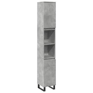 vidaXL - armoire de salle de bain - Gris - Bois d'ingénierie product