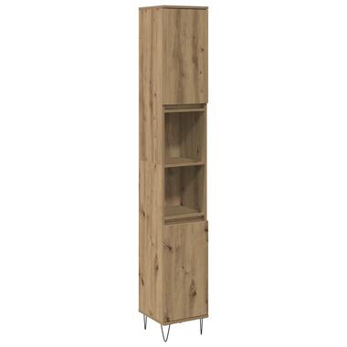 vidaXL - armoire de salle de bain - Brun - Bois d'ingénierie product