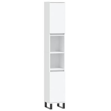 vidaXL - armoire de salle de bain - Blanc - Bois d'ingénierie product