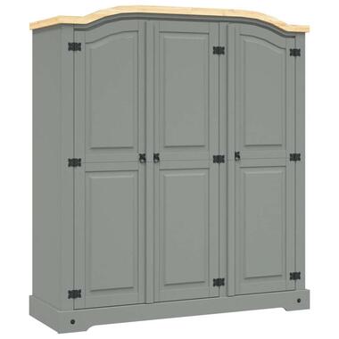 vidaXL - garde-robe - Gris - Bois de pin product