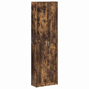 vidaXL - Garderobeopslag - Bruin - Bewerkt hout - 55 x 25 x 189 cm product