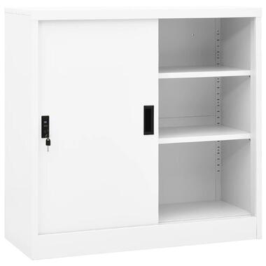 vidaXL - Kantoorkast - Wit - Staal product