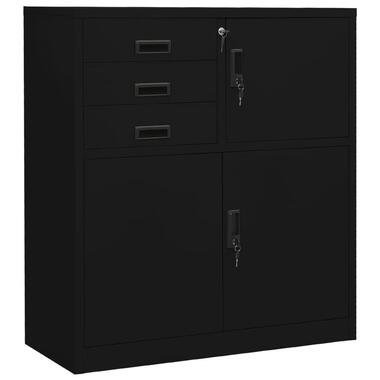 vidaXL - armoire de bureau - Noir - Acier product