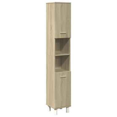 vidaXL - armoire de salle de bain - Brun - Bois d'ingénierie product