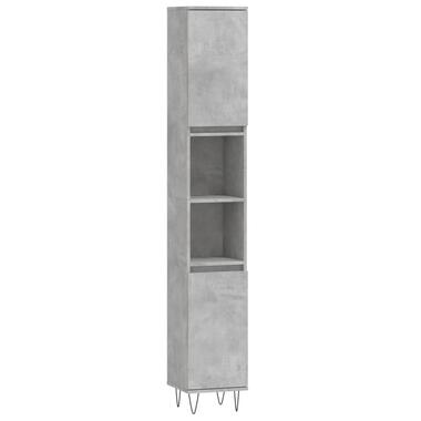 vidaXL - armoire de salle de bain - Gris - Bois d'ingénierie product