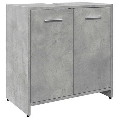 vidaXL - armoire lavabo de salle de bain - Gris - Bois d'ingénierie product