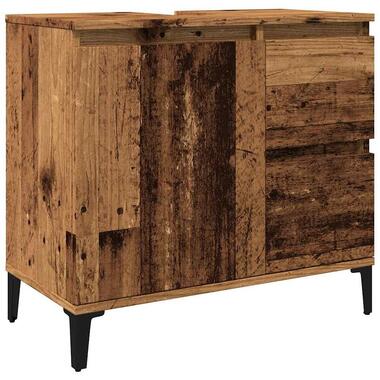 vidaXL - meuble de lavabo - Brun - Bois d'ingénierie product