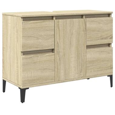 vidaXL - armoire d’évier - Brun - Bois d'ingénierie product
