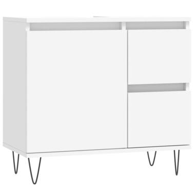 vidaXL - armoire de salle de bain - Blanc - Bois d'ingénierie product