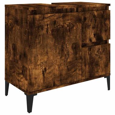 vidaXL - armoire de salle de bain - Brun - Bois d'ingénierie product