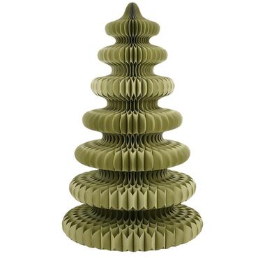 Mica Decorations Decoratie Kerstboom - H212 x Ø148 cm - Papier - Groen product