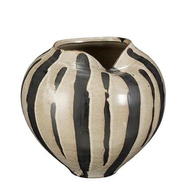 Mica Decorations Nanda Vaas - H24 x Ø27 cm - Keramiek - Bruin product
