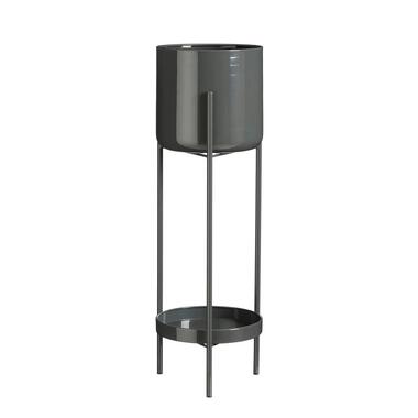 Mica Decorations Colyn Bloempot - H60 x Ø19 cm - IJzer - Zwart product