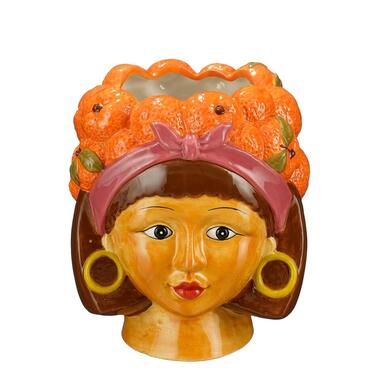 Mica Decorations Funny Bloempot Binnen - L20 x B20 x H22 cm - Dolomiet product