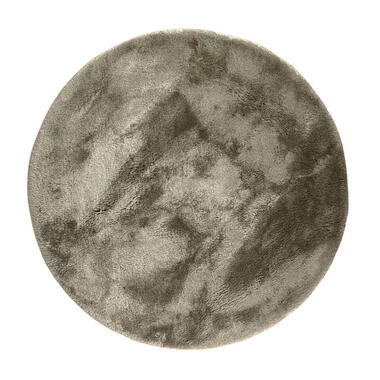 Interieur05 Rond Hoogpolig vloerkleed Odelia beige/wit - 160 x 160 cm product