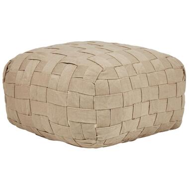 Pouf BODLA Matière synthétique Beige 50 cm 50 cm 30 cm product