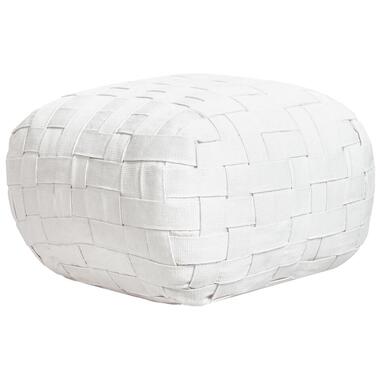 Pouf BODLA Matière synthétique Blanc 50 cm 50 cm 30 cm product