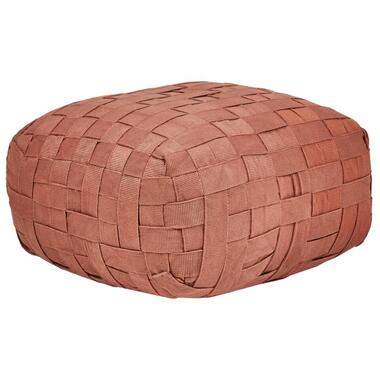 Pouf BODLA Matière synthétique Rouge clair 50 cm 50 cm 30 cm product