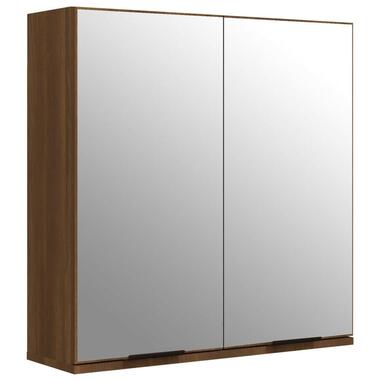 vidaXL - armoire à miroir de salle de bain - Brun - Bois d'ingénierie product