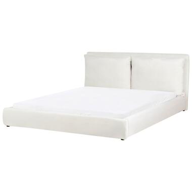 BAJONNA - Tweepersoonsbed - Off-white - 180 x 200 cm - Stof product