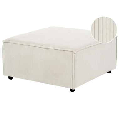 Ottoman ARDAL Velours côtelé Blanc cassé product